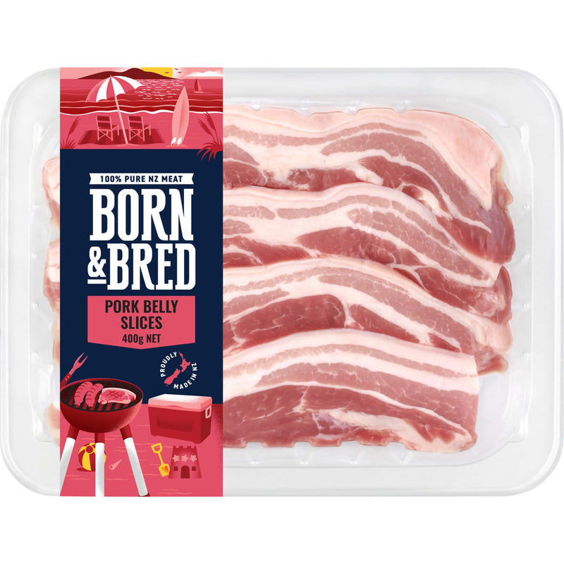 Born & Bred Pork Belly Slices 400g